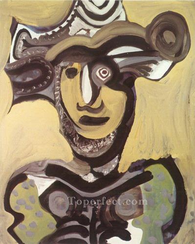 Musketeer bust 1972 cubism Pablo Picasso Oil Paintings